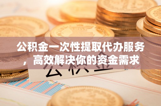 玉龙公积金一次性提取代办服务，高效解决你的资金需求