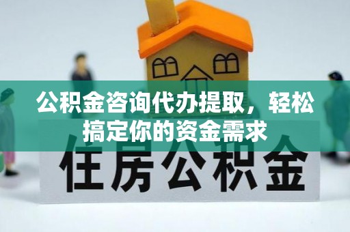 玉龙公积金咨询代办提取，轻松搞定你的资金需求