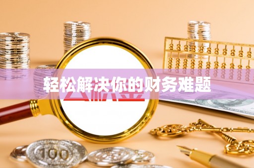 玉龙轻松解决你的财务难题
