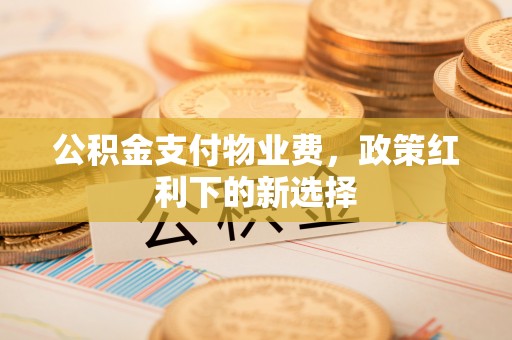 玉龙公积金支付物业费，政策红利下的新选择