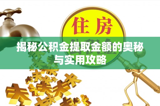 玉龙揭秘公积金提取金额的奥秘与实用攻略