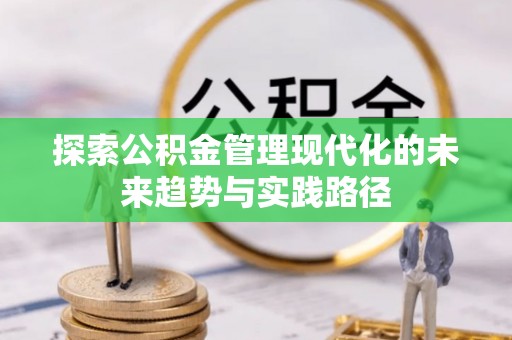 玉龙探索公积金管理现代化的未来趋势与实践路径