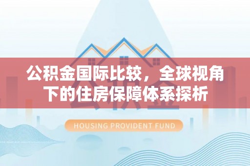 玉龙公积金国际比较，全球视角下的住房保障体系探析