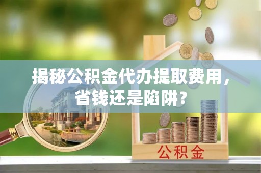 玉龙揭秘公积金代办提取费用，省钱还是陷阱？