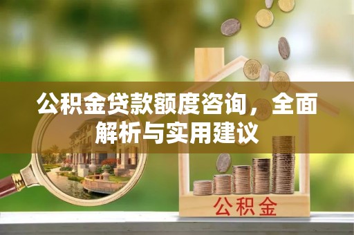 玉龙公积金贷款额度咨询，全面解析与实用建议