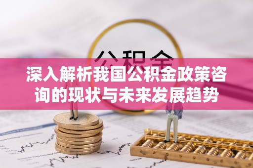 玉龙深入解析我国公积金政策咨询的现状与未来发展趋势