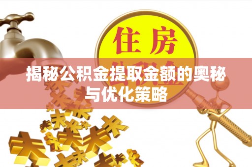 玉龙揭秘公积金提取金额的奥秘与优化策略