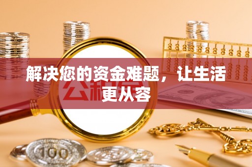 玉龙解决您的资金难题，让生活更从容
