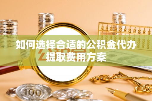 玉龙如何选择合适的公积金代办提取费用方案