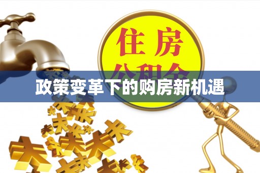 玉龙政策变革下的购房新机遇