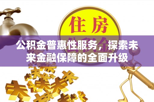 玉龙公积金普惠性服务，探索未来金融保障的全面升级