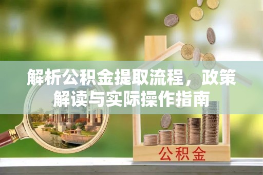 玉龙解析公积金提取流程，政策解读与实际操作指南