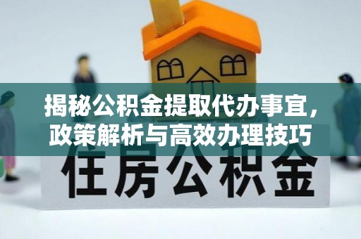 玉龙揭秘公积金提取代办事宜，政策解析与高效办理技巧