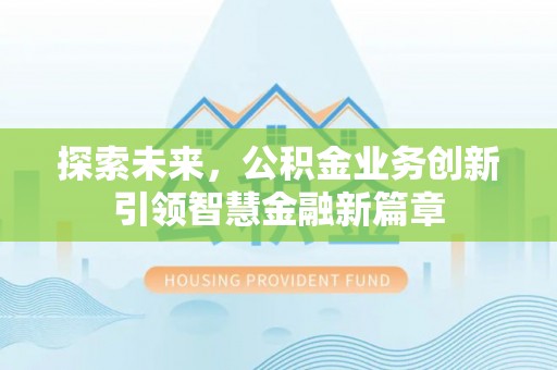 玉龙探索未来，公积金业务创新引领智慧金融新篇章