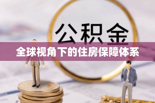 玉龙全球视角下的住房保障体系