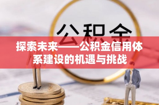 玉龙探索未来——公积金信用体系建设的机遇与挑战