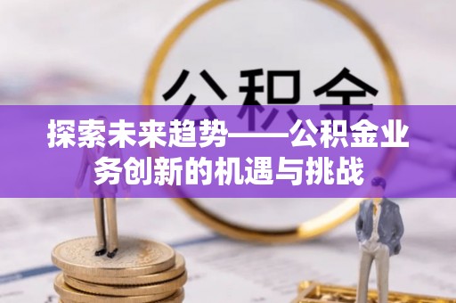 玉龙探索未来趋势——公积金业务创新的机遇与挑战